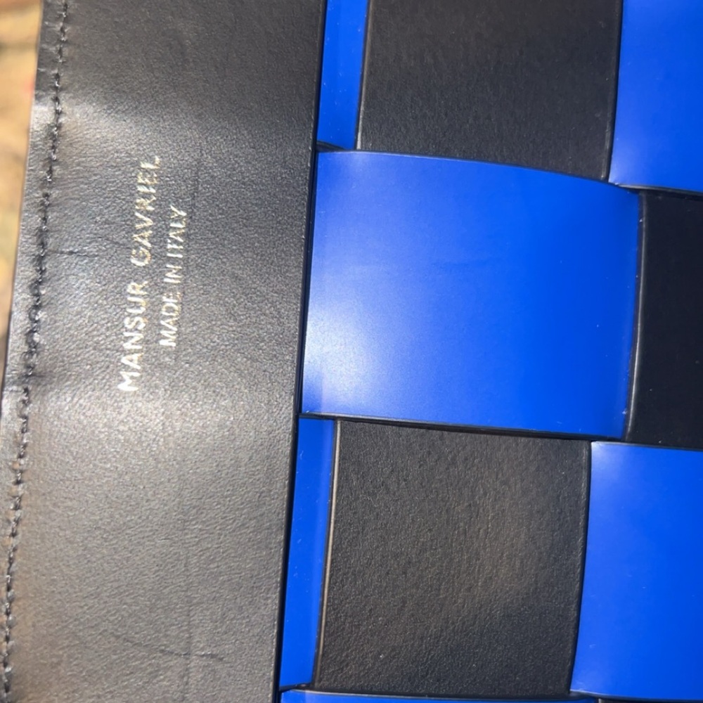 mansur gavriel black & blue tote bag - Picture 4 of 12